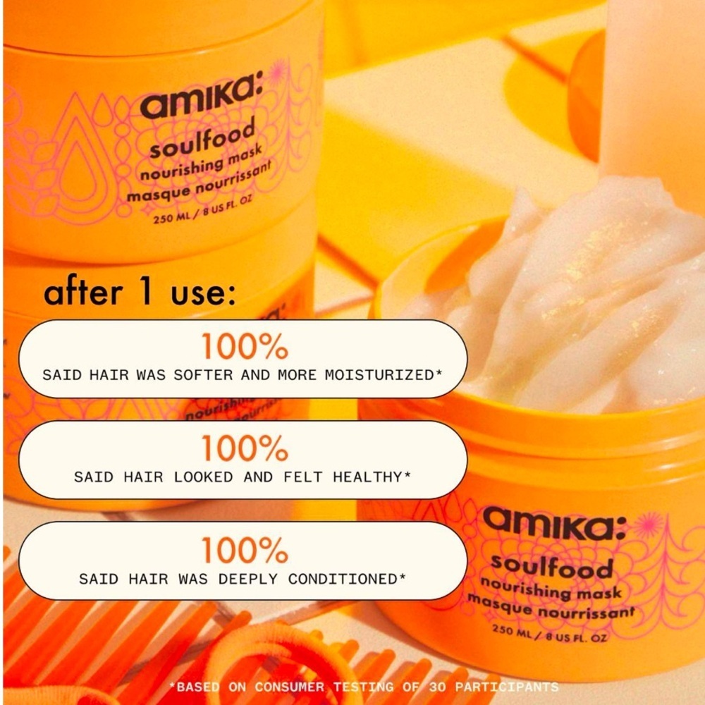 🌸 Amika Soulfood Nourishing Mask Mini Tube - 100ml - Picture 3 of 7